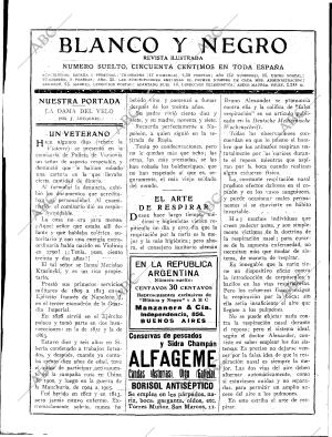 BLANCO Y NEGRO MADRID 12-11-1922 página 3