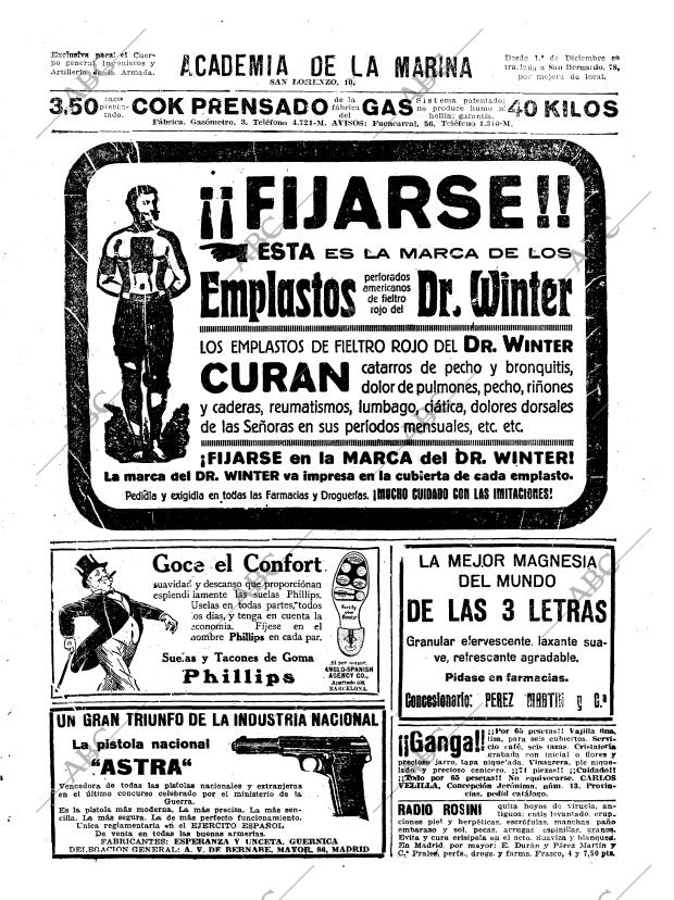 ABC MADRID 14-11-1922 página 38