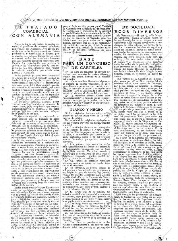 ABC MADRID 29-11-1922 página 9