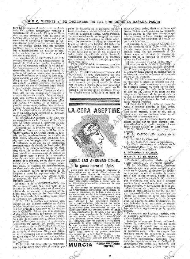 ABC MADRID 01-12-1922 página 14