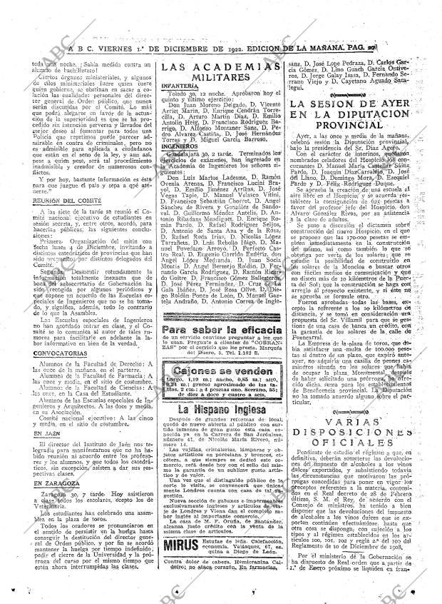 ABC MADRID 01-12-1922 página 20