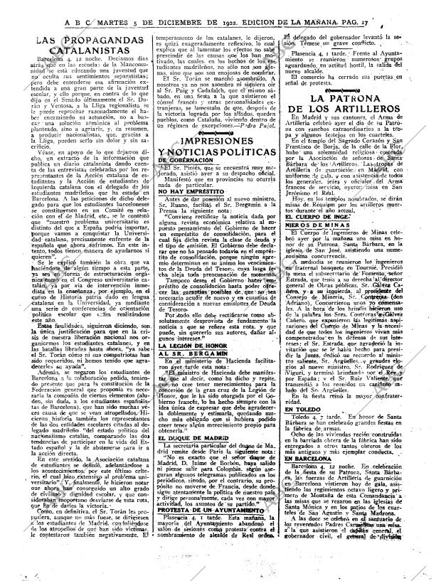 ABC MADRID 05-12-1922 página 17