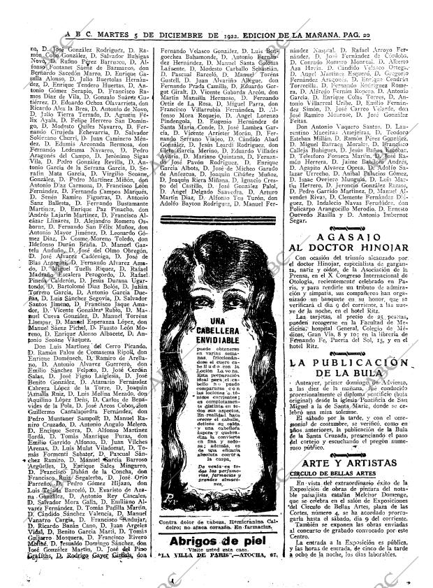 ABC MADRID 05-12-1922 página 20