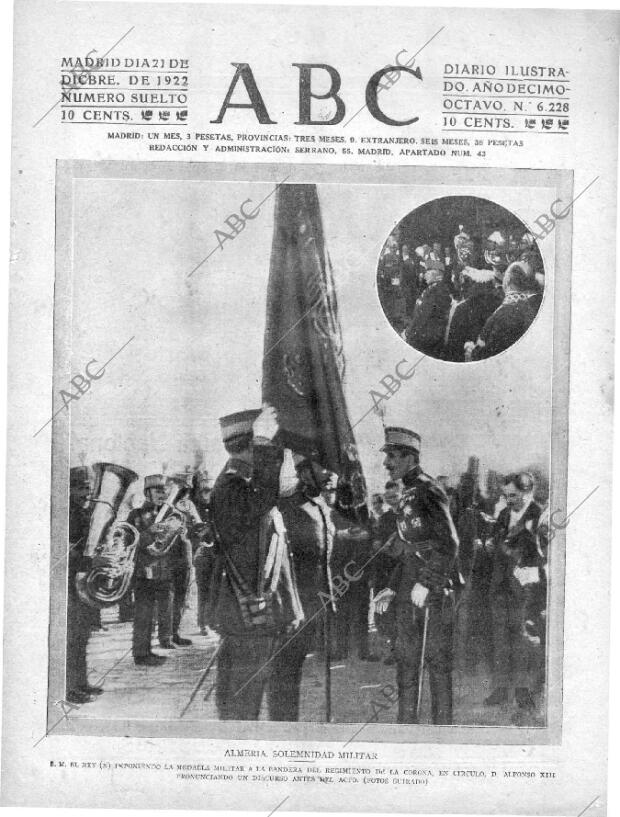 ABC MADRID 21-12-1922 página 1