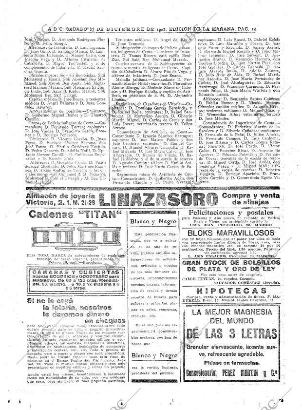 ABC MADRID 23-12-1922 página 24