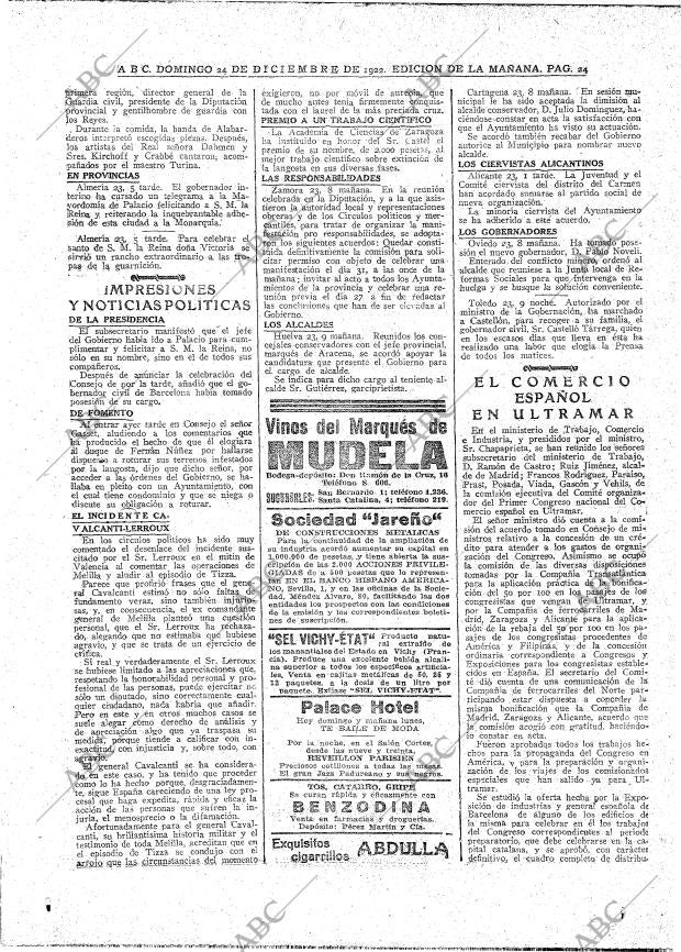 ABC MADRID 24-12-1922 página 24