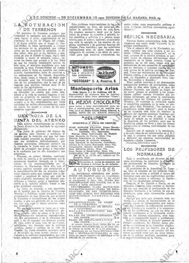 ABC MADRID 24-12-1922 página 29