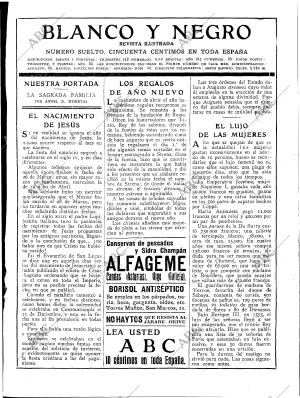 BLANCO Y NEGRO MADRID 24-12-1922 página 3