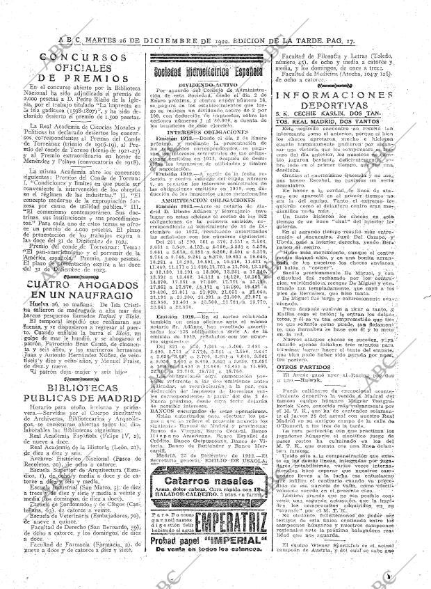 ABC MADRID 26-12-1922 página 17