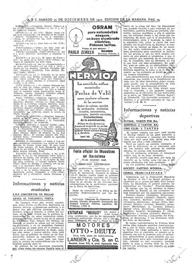 ABC MADRID 30-12-1922 página 24