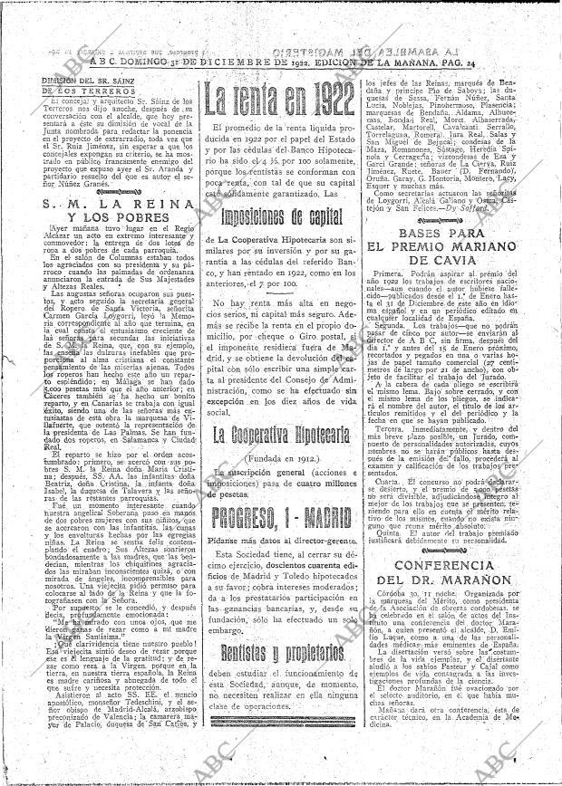 ABC MADRID 31-12-1922 página 24