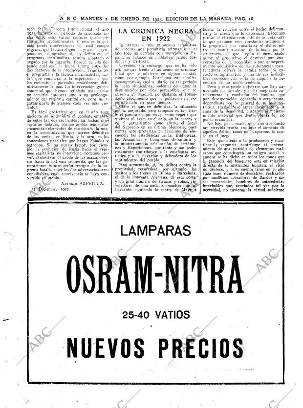 ABC MADRID 02-01-1923 página 16