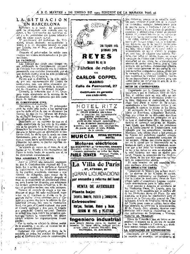 ABC MADRID 02-01-1923 página 26