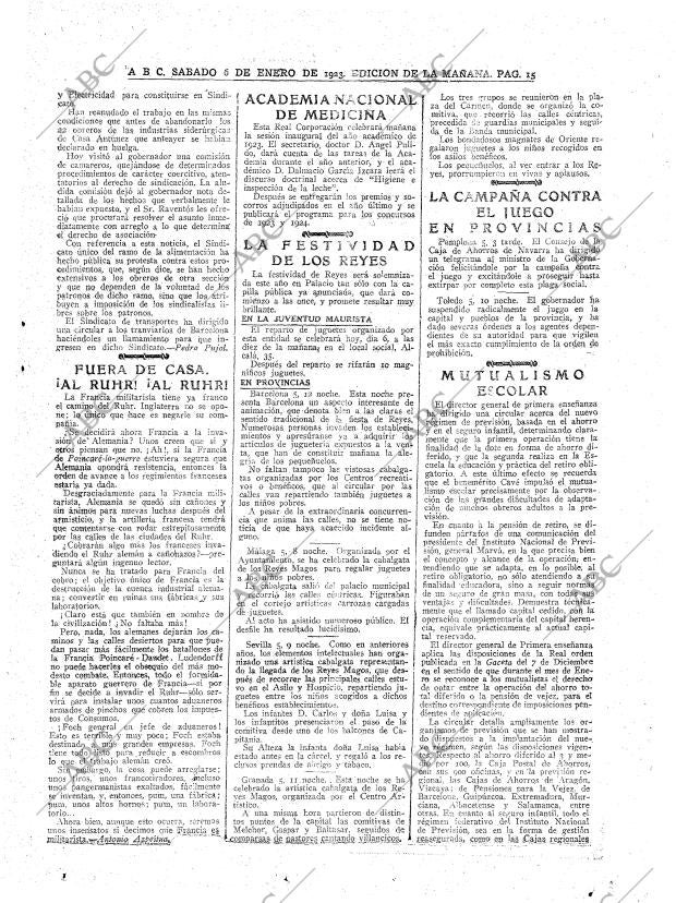 ABC MADRID 06-01-1923 página 15