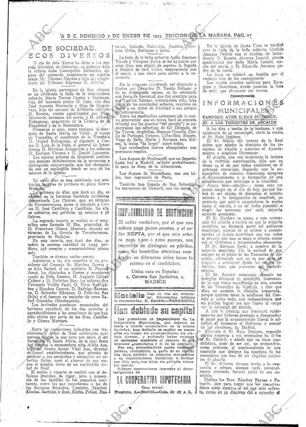 ABC MADRID 07-01-1923 página 27