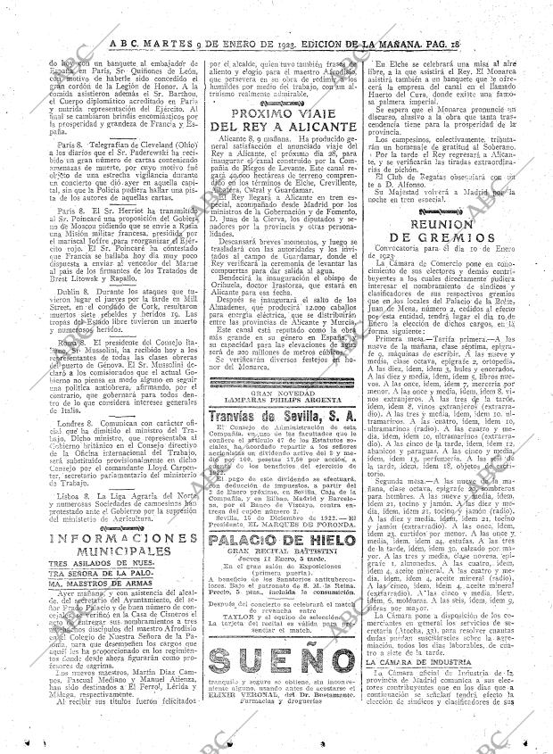 ABC MADRID 09-01-1923 página 18