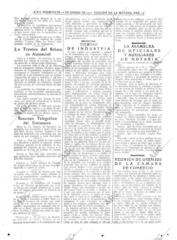 ABC MADRID 10-01-1923 página 19