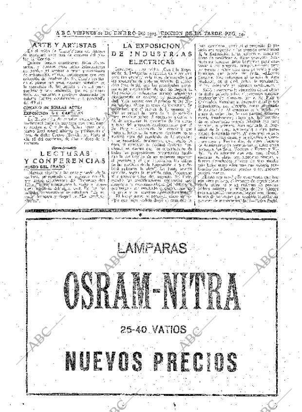 ABC MADRID 12-01-1923 página 14