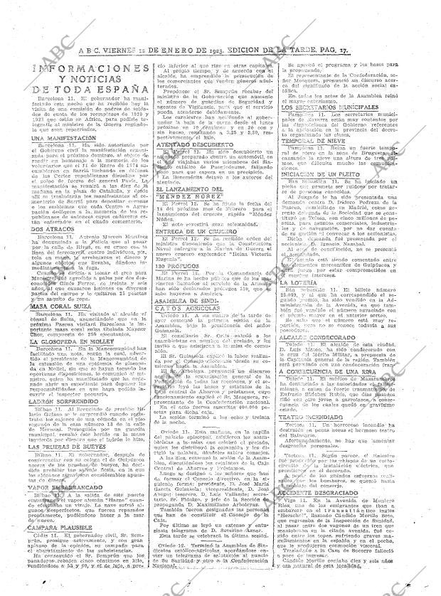 ABC MADRID 12-01-1923 página 17