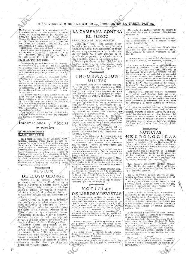 ABC MADRID 12-01-1923 página 20