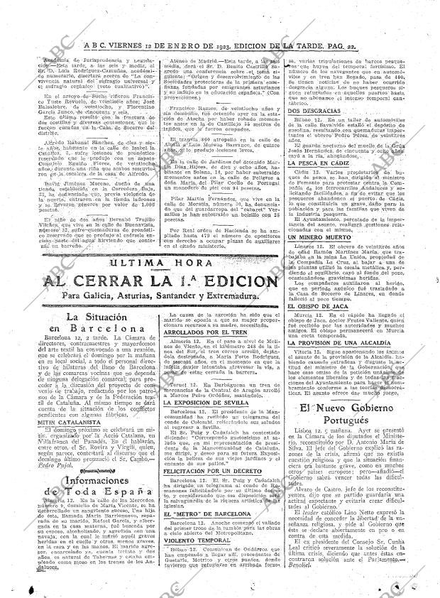 ABC MADRID 12-01-1923 página 22