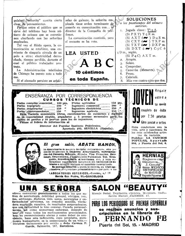 BLANCO Y NEGRO MADRID 14-01-1923 página 6