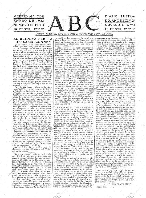 ABC MADRID 17-01-1923 página 3