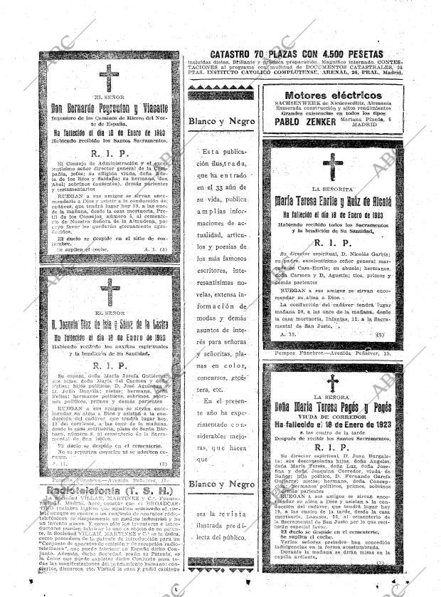 ABC MADRID 19-01-1923 página 22