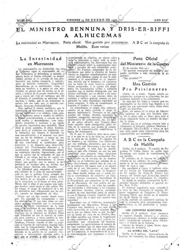 ABC MADRID 19-01-1923 página 7