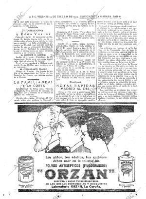 ABC MADRID 19-01-1923 página 8