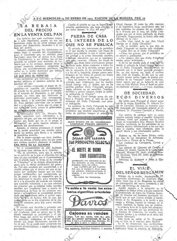 ABC MADRID 24-01-1923 página 12