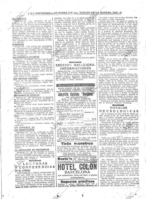 ABC MADRID 24-01-1923 página 18