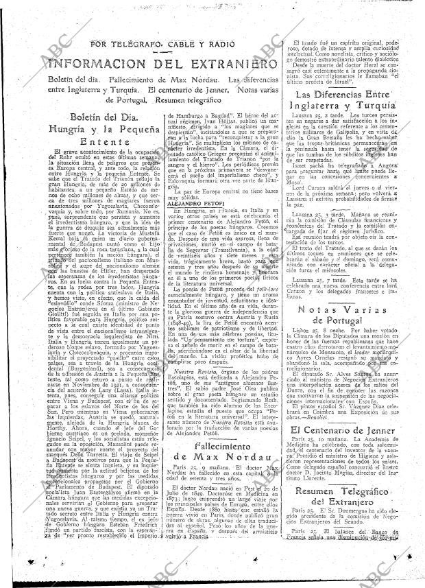 ABC MADRID 26-01-1923 página 19