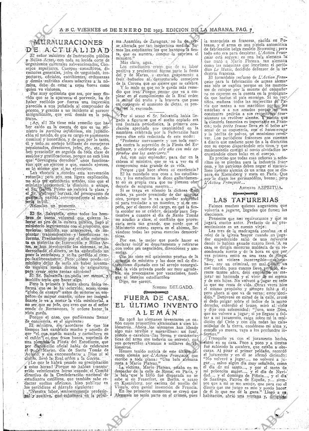 ABC MADRID 26-01-1923 página 7