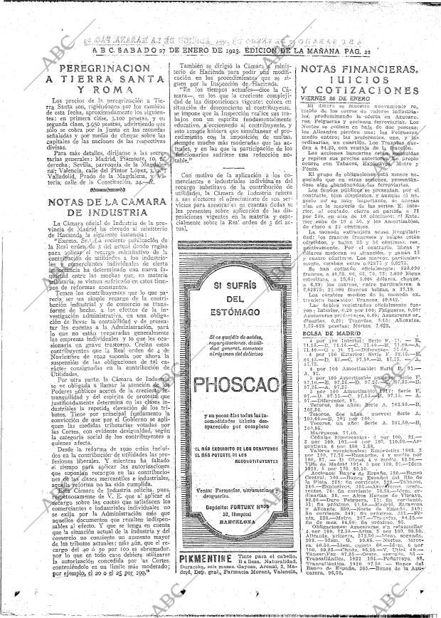 ABC MADRID 27-01-1923 página 22