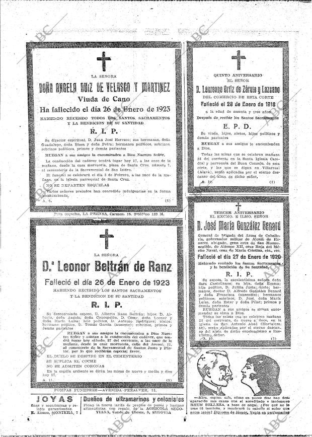 ABC MADRID 27-01-1923 página 30