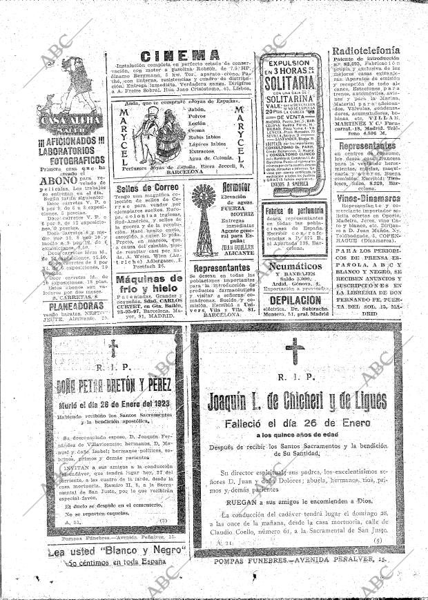 ABC MADRID 27-01-1923 página 34