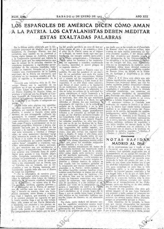 ABC MADRID 27-01-1923 página 7
