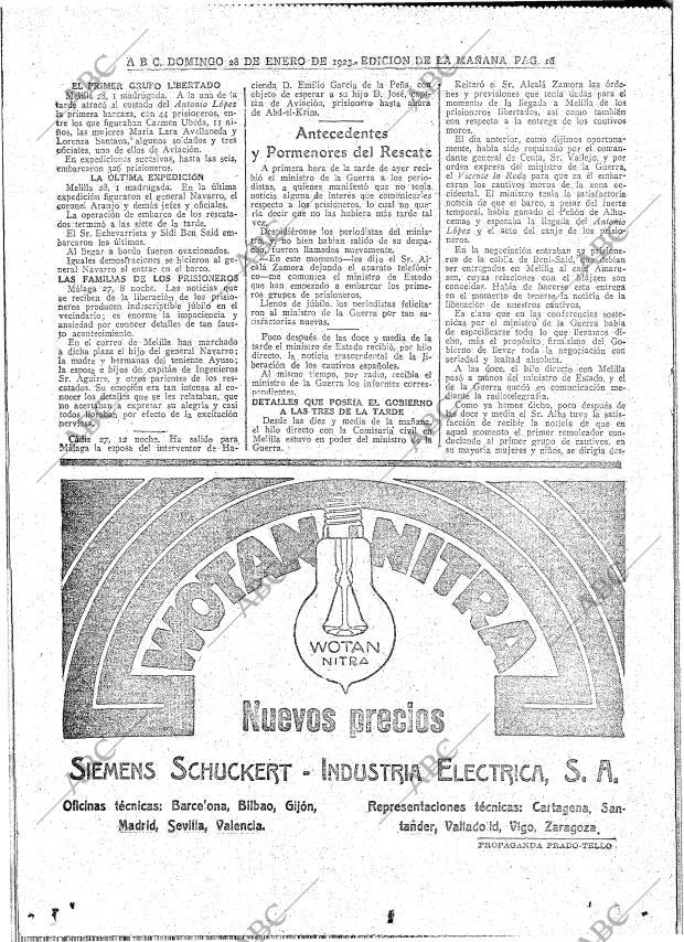 ABC MADRID 28-01-1923 página 16