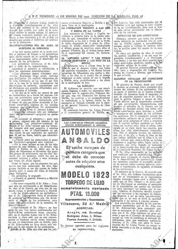 ABC MADRID 28-01-1923 página 17