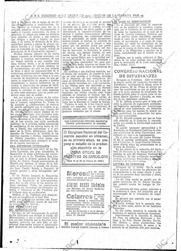 ABC MADRID 28-01-1923 página 29