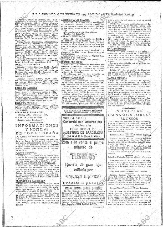ABC MADRID 28-01-1923 página 32