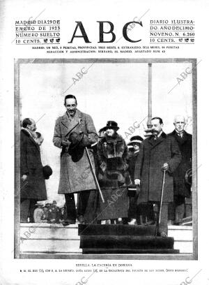 ABC MADRID 29-01-1923 página 1
