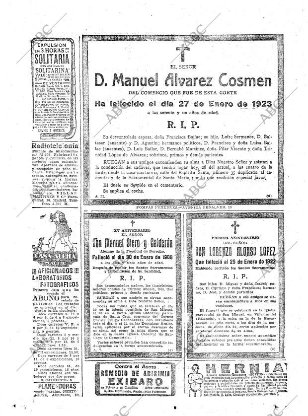 ABC MADRID 29-01-1923 página 26