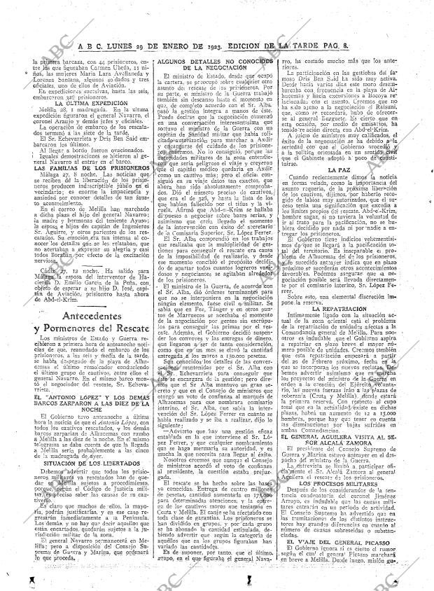 ABC MADRID 29-01-1923 página 8