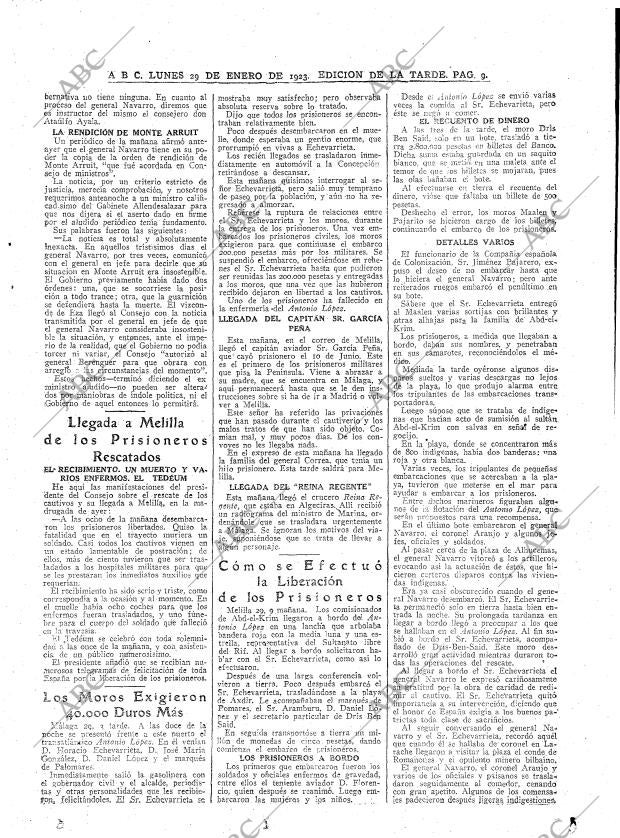 ABC MADRID 29-01-1923 página 9