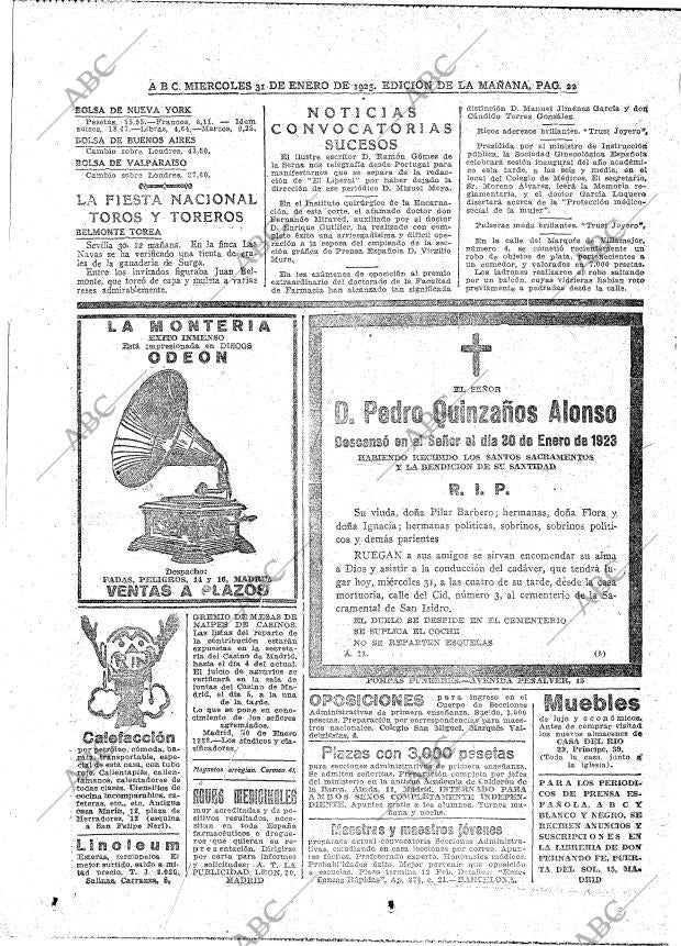 ABC MADRID 31-01-1923 página 22