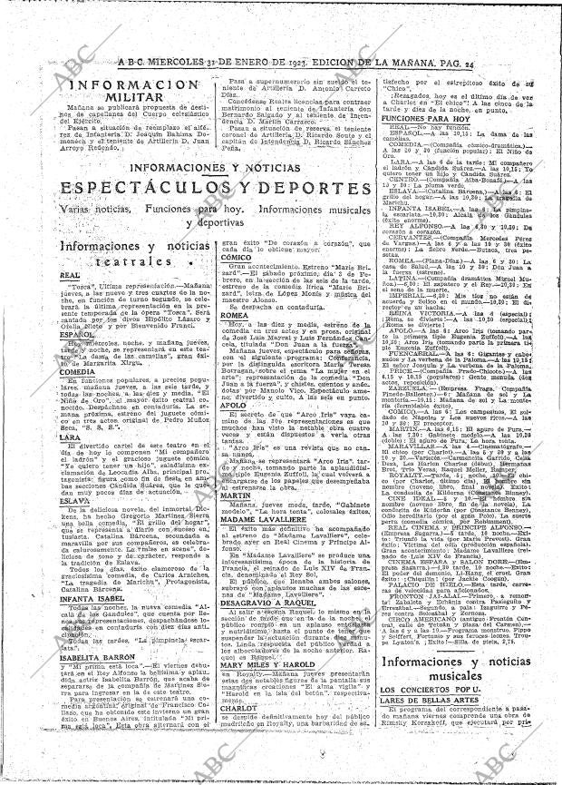 ABC MADRID 31-01-1923 página 24