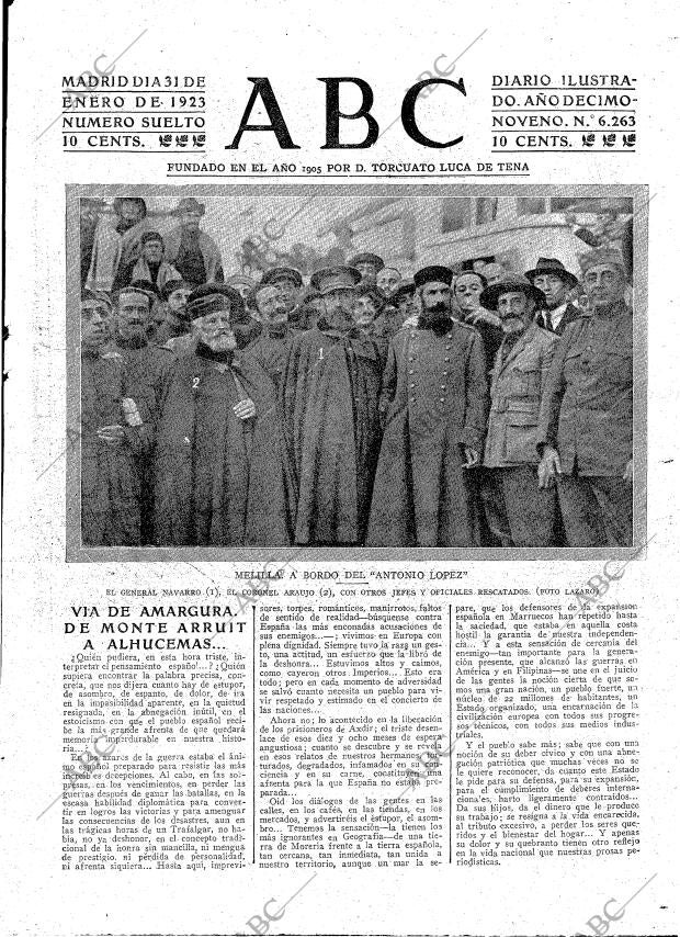 ABC MADRID 31-01-1923 página 3