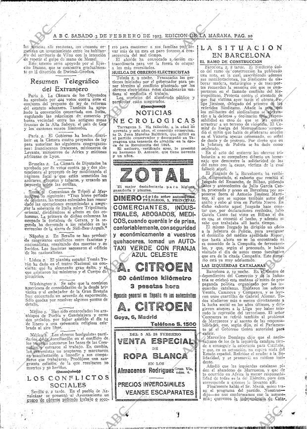 ABC MADRID 03-02-1923 página 20